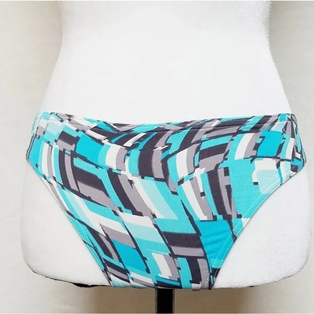 CALVIN Klein Low Rise Blue Triangle Halter Bikini